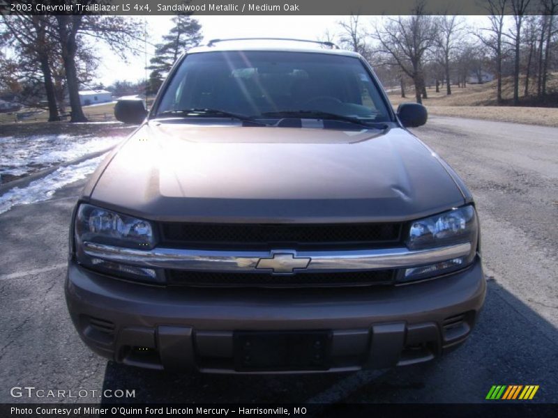 Sandalwood Metallic / Medium Oak 2003 Chevrolet TrailBlazer LS 4x4