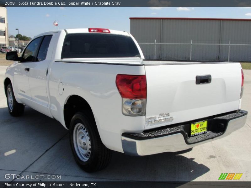 Super White / Graphite Gray 2008 Toyota Tundra Double Cab