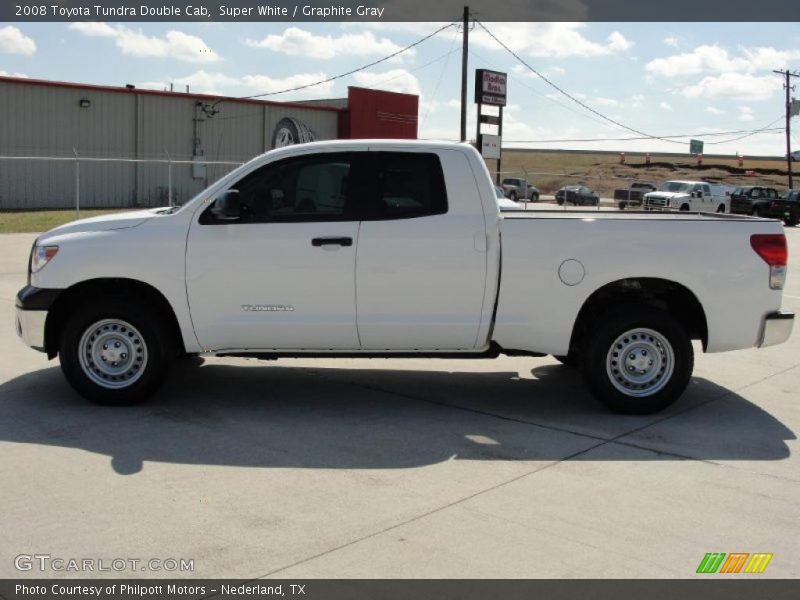 Super White / Graphite Gray 2008 Toyota Tundra Double Cab