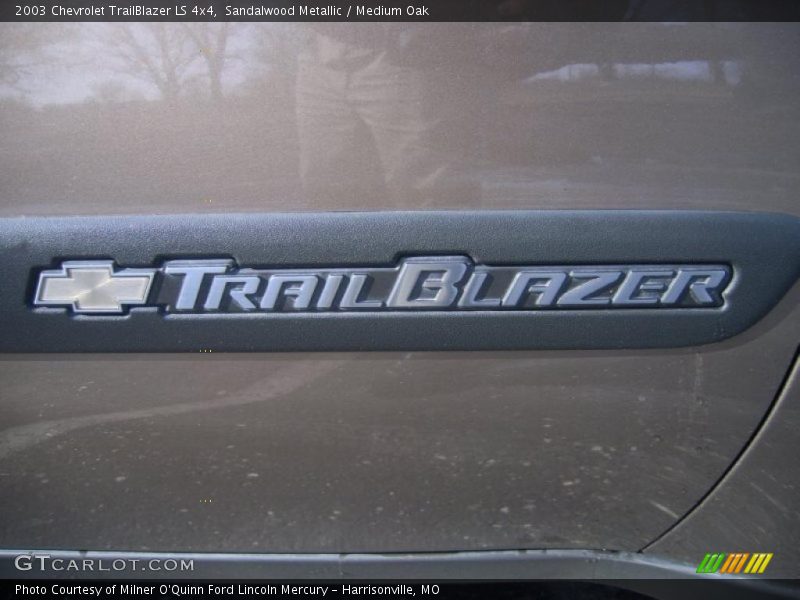 Sandalwood Metallic / Medium Oak 2003 Chevrolet TrailBlazer LS 4x4