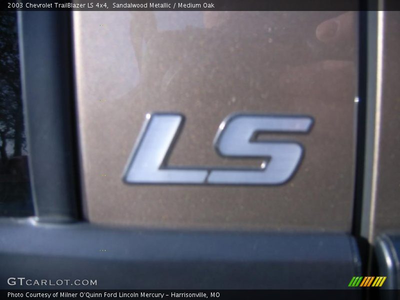 Sandalwood Metallic / Medium Oak 2003 Chevrolet TrailBlazer LS 4x4