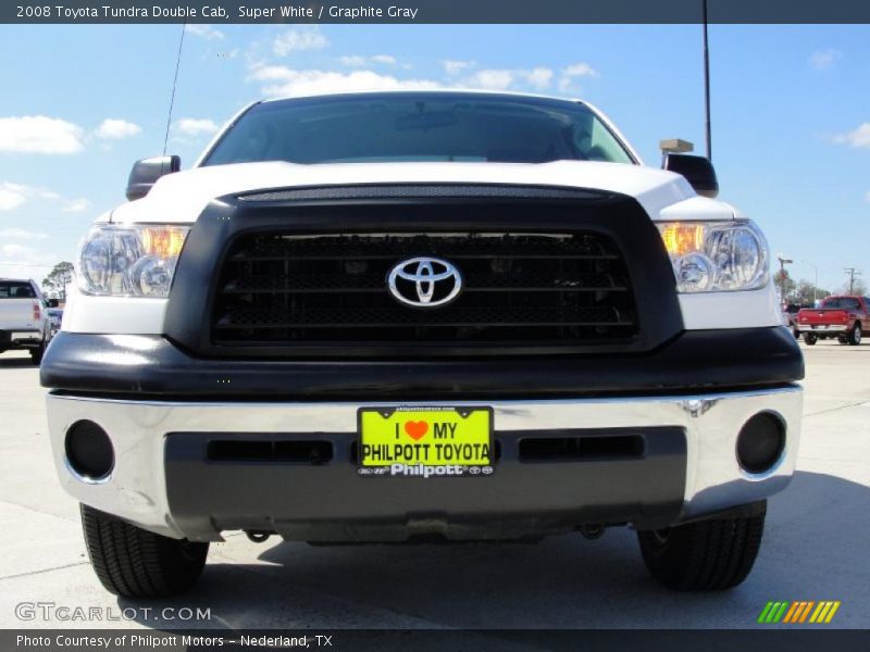 Super White / Graphite Gray 2008 Toyota Tundra Double Cab