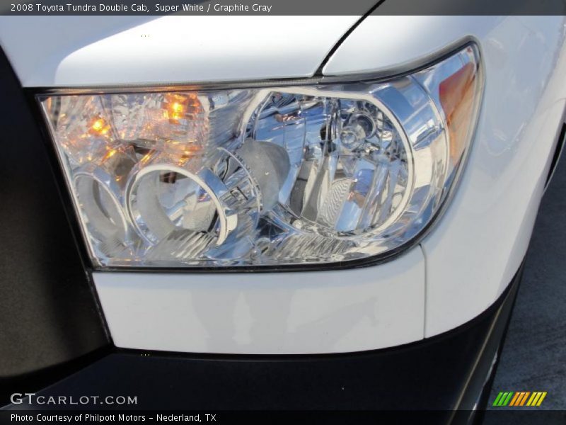 Super White / Graphite Gray 2008 Toyota Tundra Double Cab