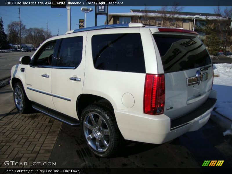 White Diamond / Cocoa/Light Cashmere 2007 Cadillac Escalade AWD