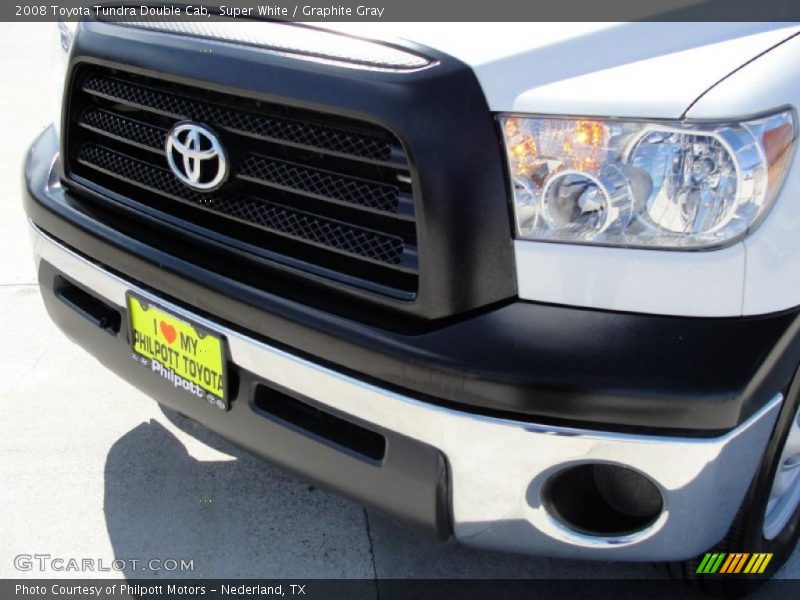 Super White / Graphite Gray 2008 Toyota Tundra Double Cab