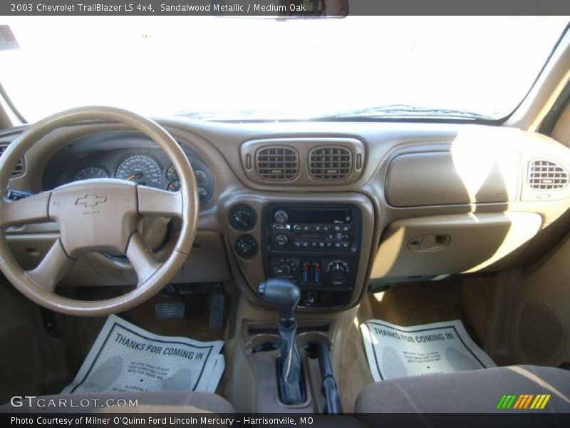 Sandalwood Metallic / Medium Oak 2003 Chevrolet TrailBlazer LS 4x4