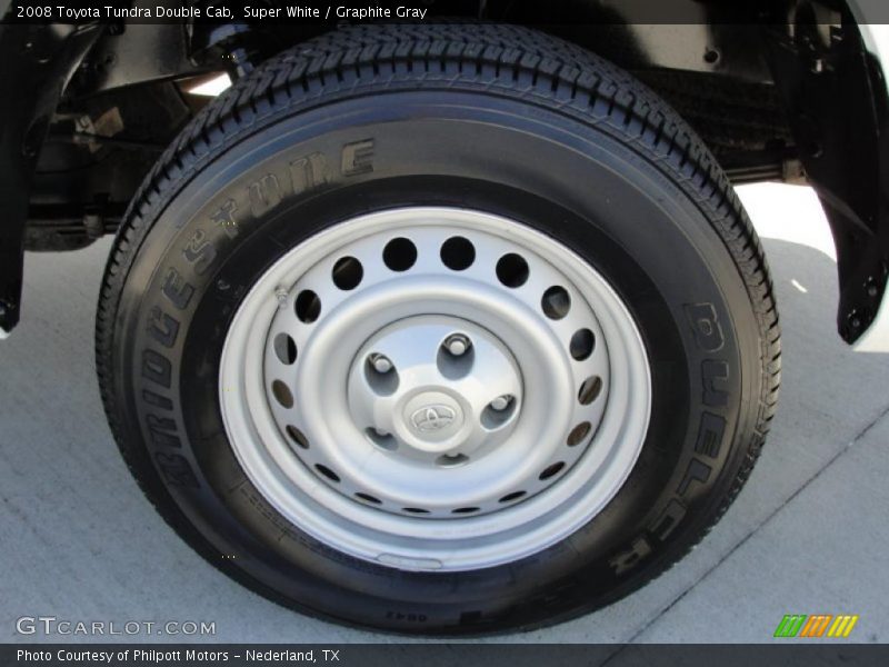 Super White / Graphite Gray 2008 Toyota Tundra Double Cab