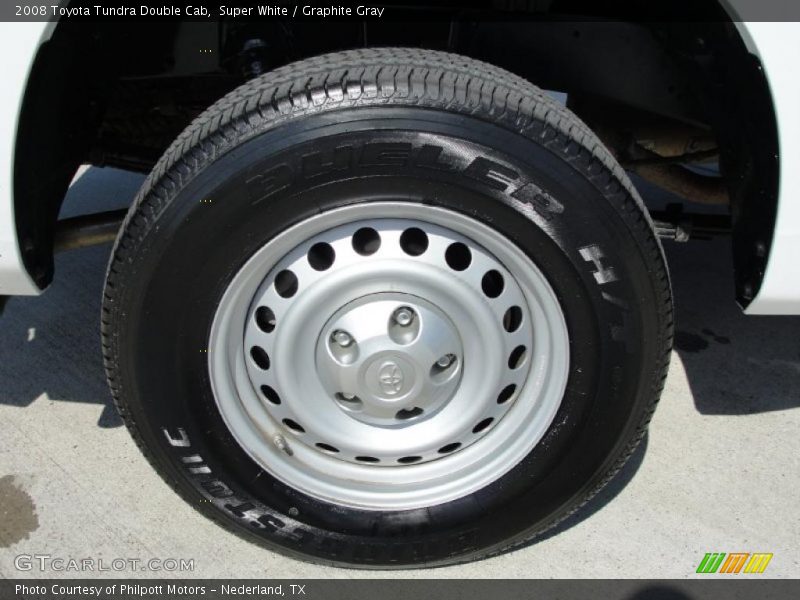 Super White / Graphite Gray 2008 Toyota Tundra Double Cab