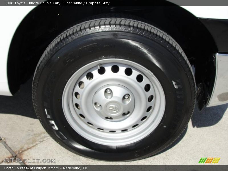 Super White / Graphite Gray 2008 Toyota Tundra Double Cab