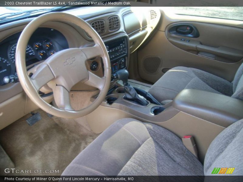 Sandalwood Metallic / Medium Oak 2003 Chevrolet TrailBlazer LS 4x4