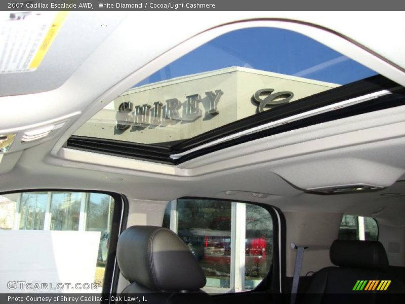 White Diamond / Cocoa/Light Cashmere 2007 Cadillac Escalade AWD