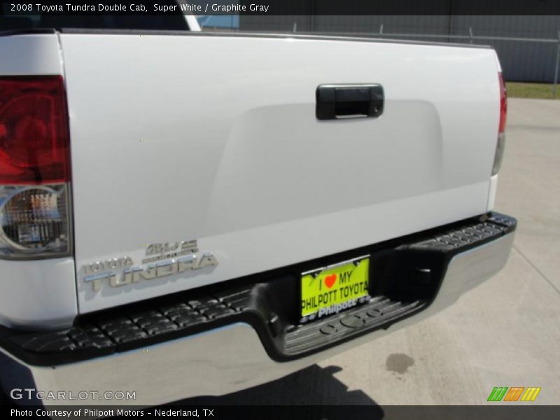 Super White / Graphite Gray 2008 Toyota Tundra Double Cab