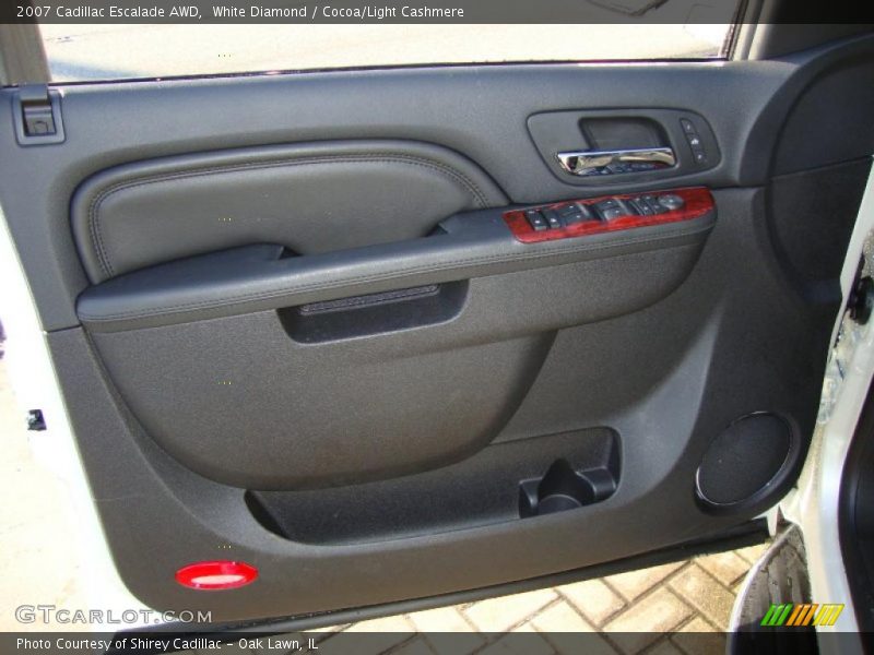 White Diamond / Cocoa/Light Cashmere 2007 Cadillac Escalade AWD