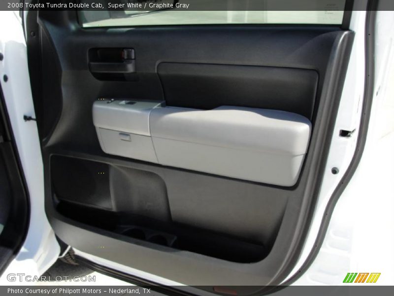 Super White / Graphite Gray 2008 Toyota Tundra Double Cab