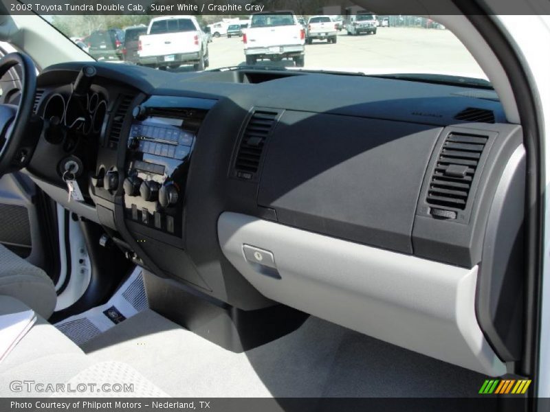 Super White / Graphite Gray 2008 Toyota Tundra Double Cab