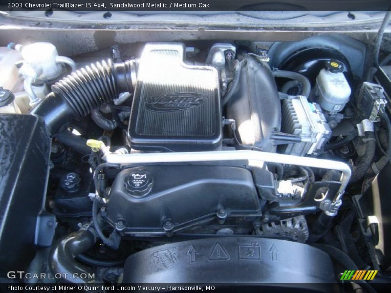 Sandalwood Metallic / Medium Oak 2003 Chevrolet TrailBlazer LS 4x4