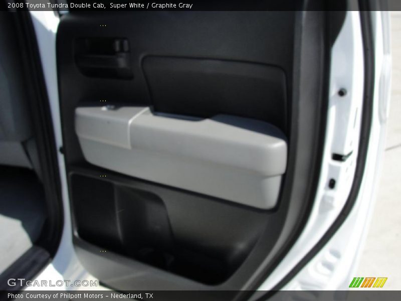 Super White / Graphite Gray 2008 Toyota Tundra Double Cab
