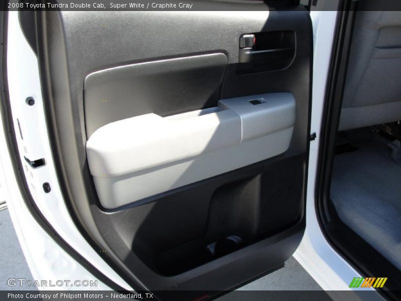 Super White / Graphite Gray 2008 Toyota Tundra Double Cab