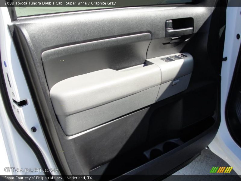 Super White / Graphite Gray 2008 Toyota Tundra Double Cab