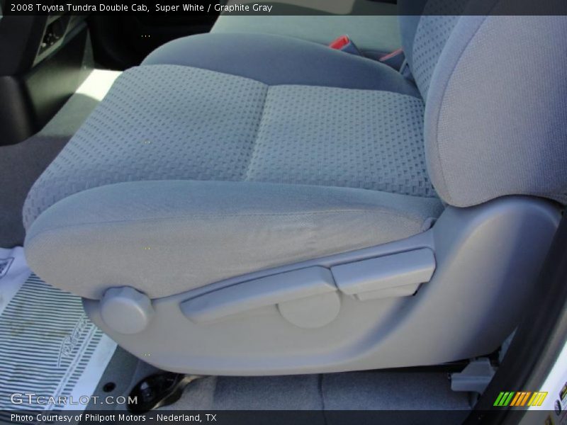 Super White / Graphite Gray 2008 Toyota Tundra Double Cab