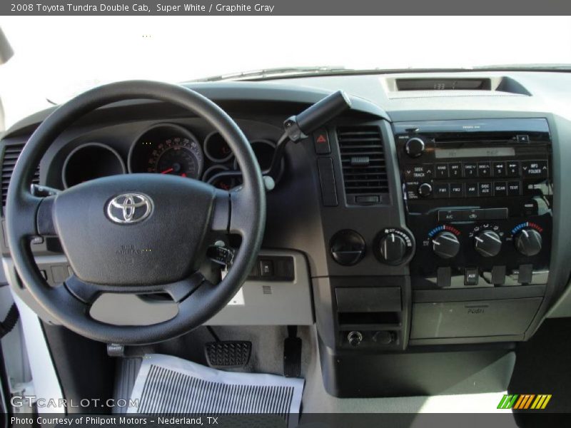 Super White / Graphite Gray 2008 Toyota Tundra Double Cab