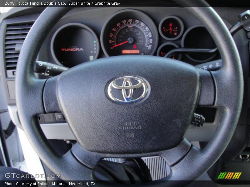 Super White / Graphite Gray 2008 Toyota Tundra Double Cab