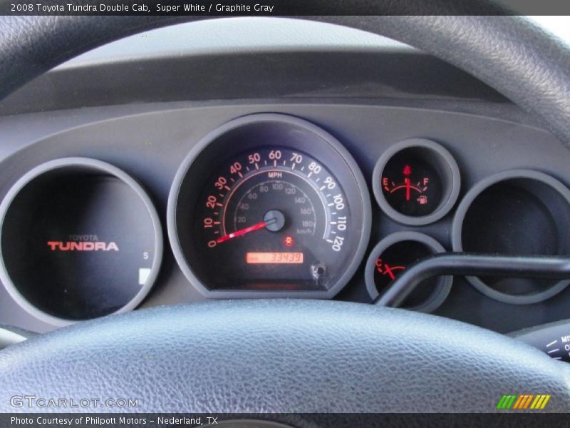 Super White / Graphite Gray 2008 Toyota Tundra Double Cab