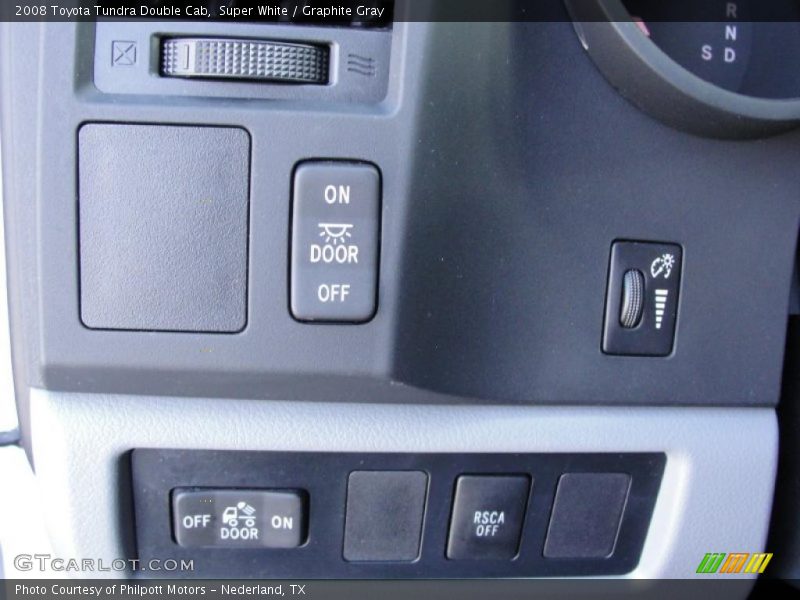 Super White / Graphite Gray 2008 Toyota Tundra Double Cab