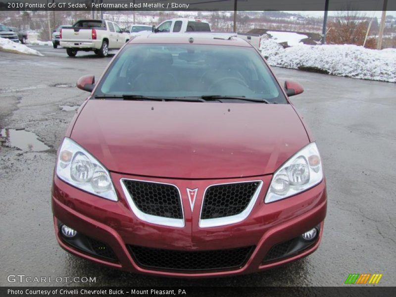 Performance Red Metallic / Ebony 2010 Pontiac G6 GT Sedan