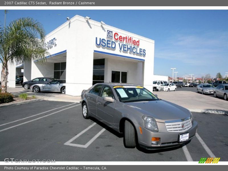 Radiant Bronze / Cashmere 2007 Cadillac CTS Sedan