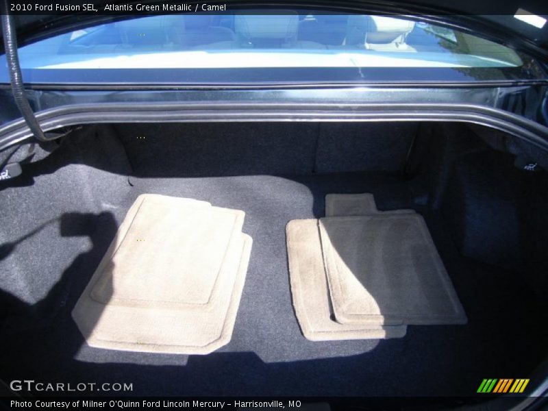 Atlantis Green Metallic / Camel 2010 Ford Fusion SEL