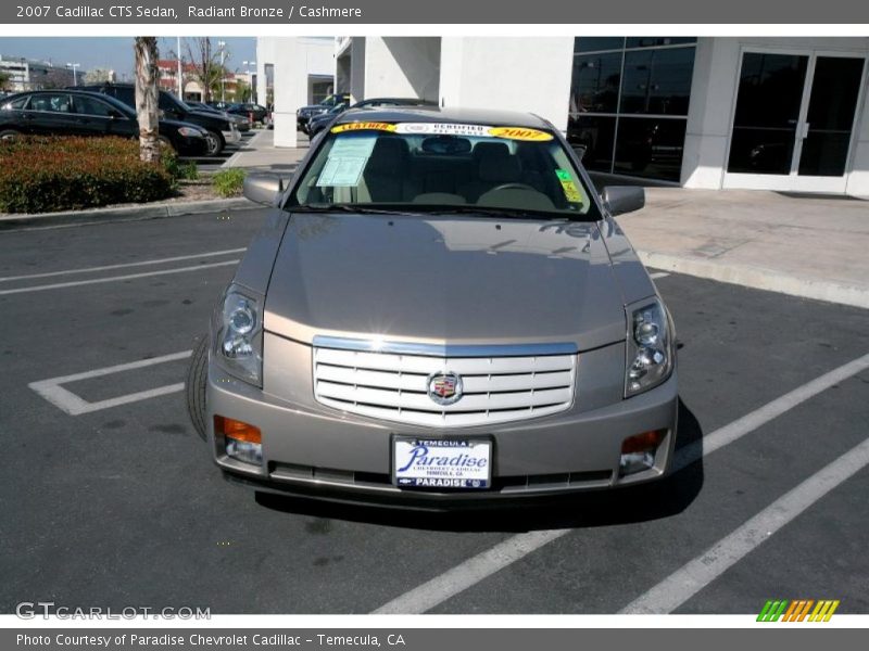 Radiant Bronze / Cashmere 2007 Cadillac CTS Sedan