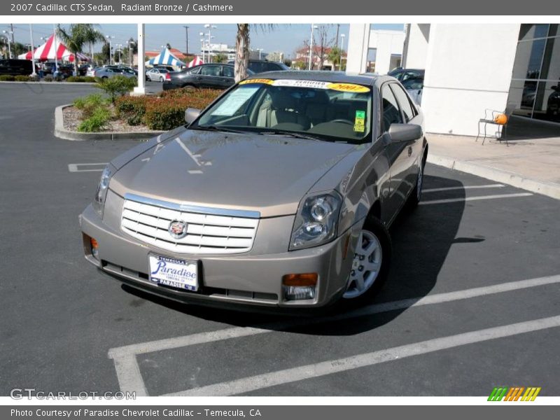 Radiant Bronze / Cashmere 2007 Cadillac CTS Sedan