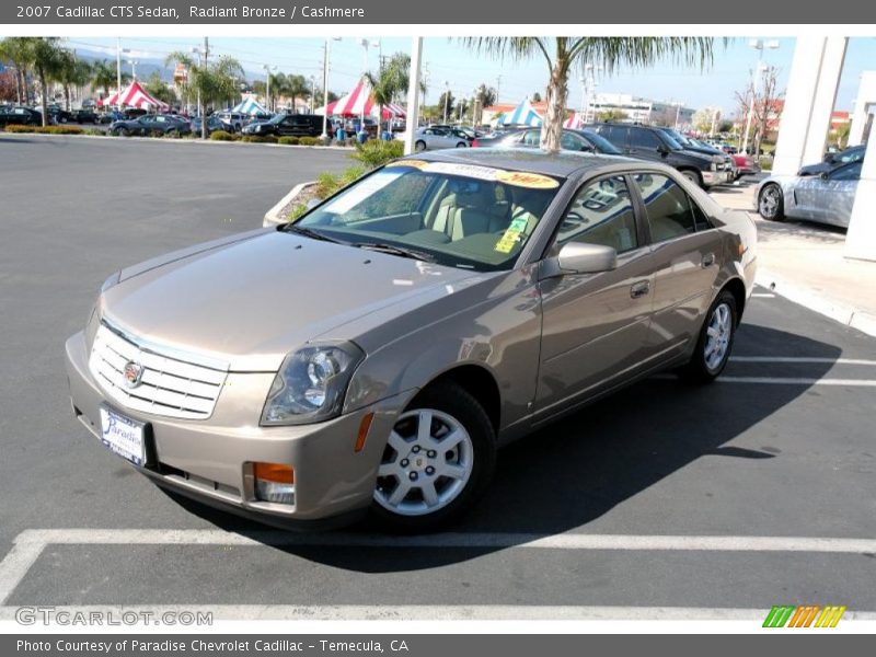 Radiant Bronze / Cashmere 2007 Cadillac CTS Sedan