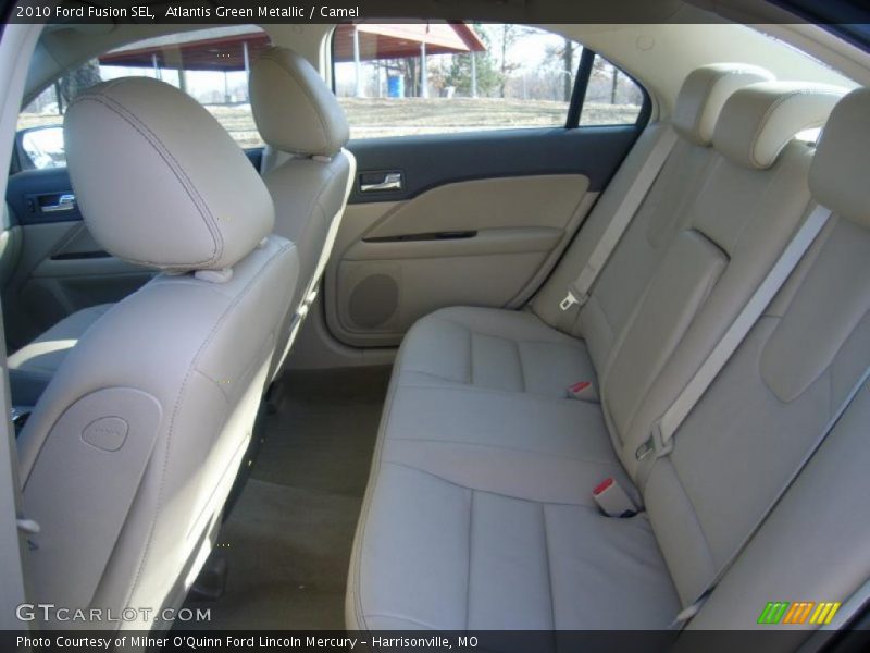 Atlantis Green Metallic / Camel 2010 Ford Fusion SEL