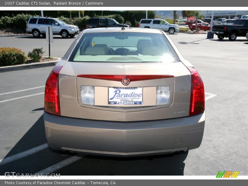 Radiant Bronze / Cashmere 2007 Cadillac CTS Sedan