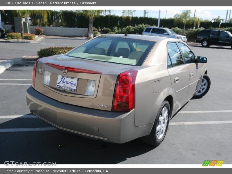 Radiant Bronze / Cashmere 2007 Cadillac CTS Sedan