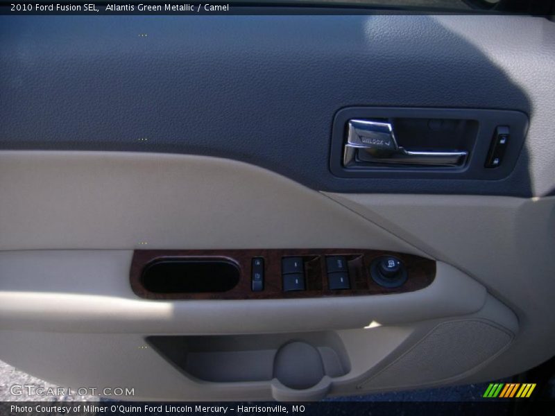 Atlantis Green Metallic / Camel 2010 Ford Fusion SEL