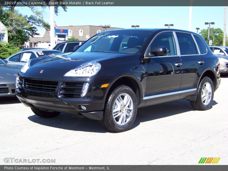 Basalt Black Metallic / Black Full Leather 2009 Porsche Cayenne S