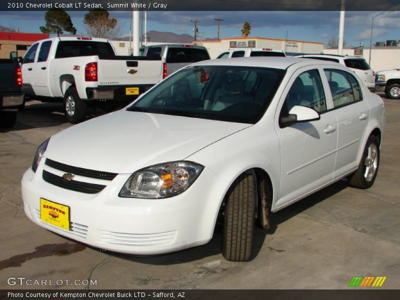 Summit White / Gray 2010 Chevrolet Cobalt LT Sedan