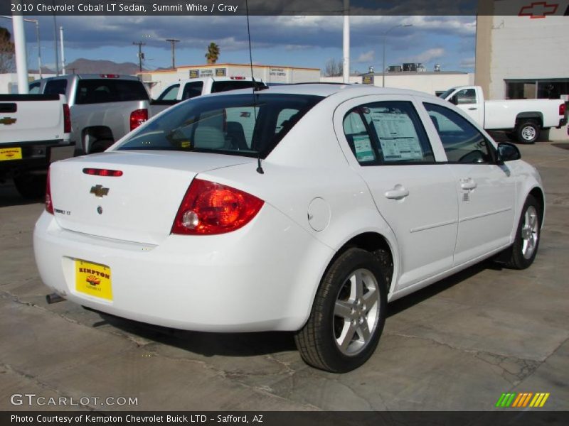 Summit White / Gray 2010 Chevrolet Cobalt LT Sedan