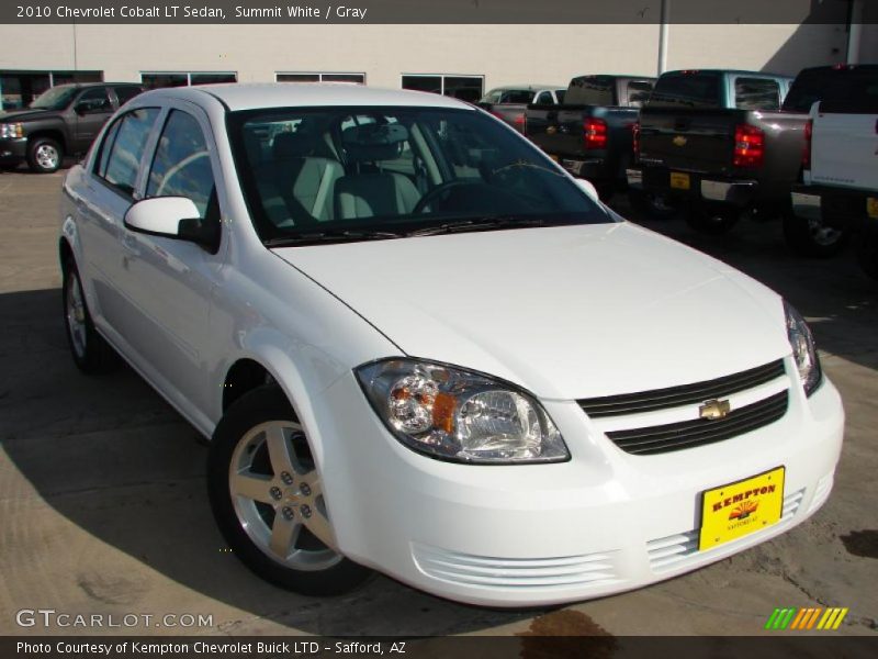 Summit White / Gray 2010 Chevrolet Cobalt LT Sedan