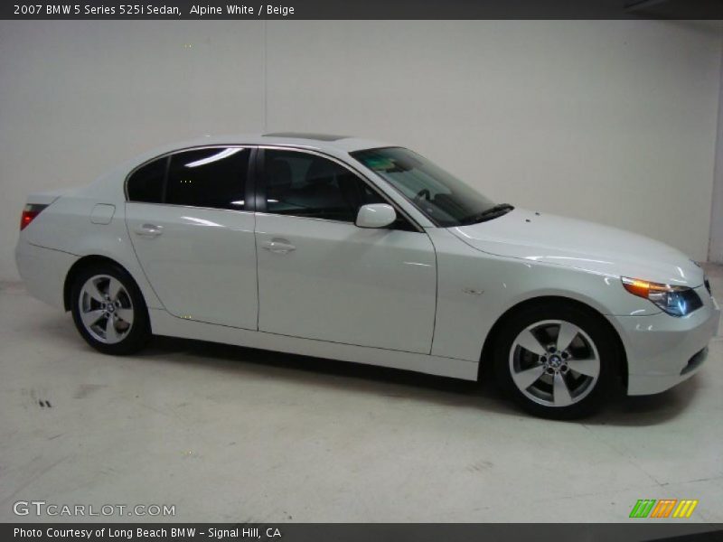 Alpine White / Beige 2007 BMW 5 Series 525i Sedan