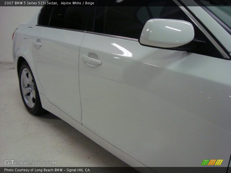 Alpine White / Beige 2007 BMW 5 Series 525i Sedan