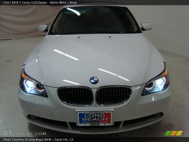 Alpine White / Beige 2007 BMW 5 Series 525i Sedan