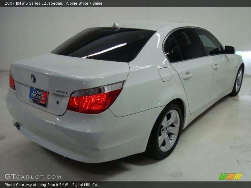 Alpine White / Beige 2007 BMW 5 Series 525i Sedan
