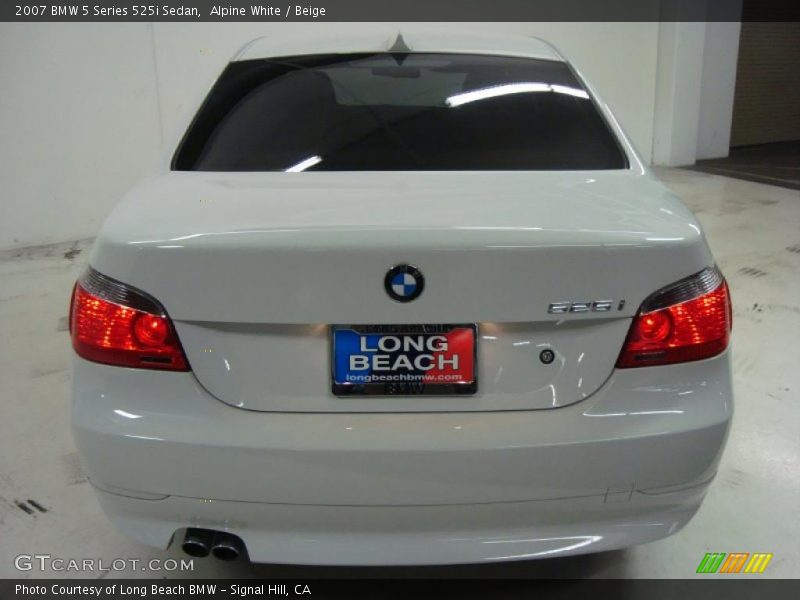 Alpine White / Beige 2007 BMW 5 Series 525i Sedan