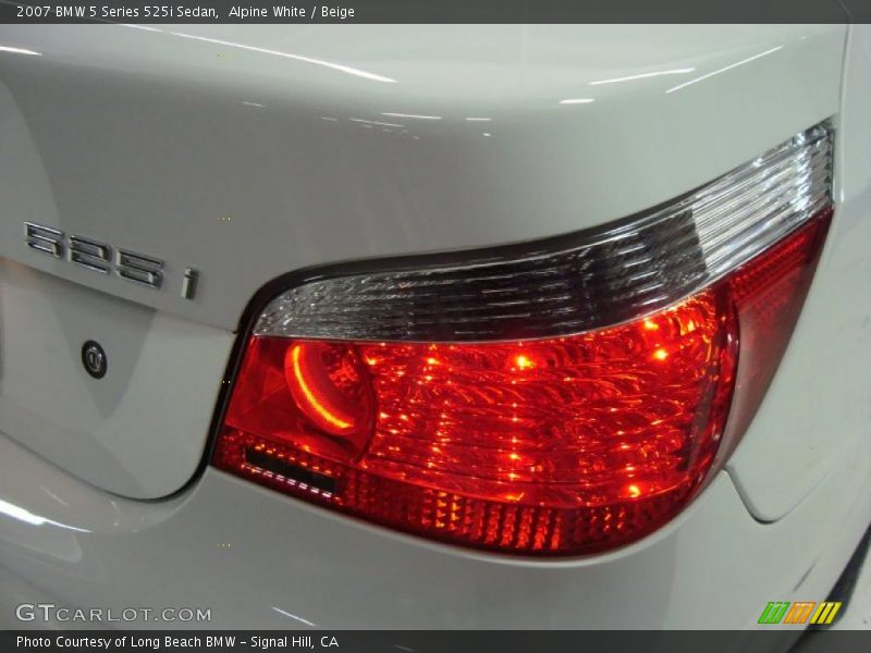 Alpine White / Beige 2007 BMW 5 Series 525i Sedan
