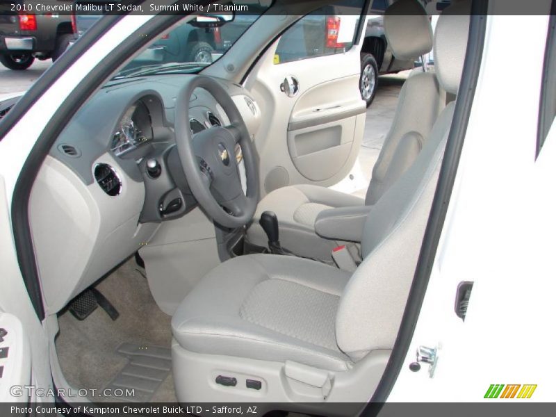 Summit White / Titanium 2010 Chevrolet Malibu LT Sedan
