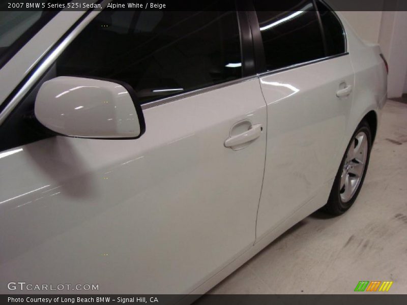 Alpine White / Beige 2007 BMW 5 Series 525i Sedan